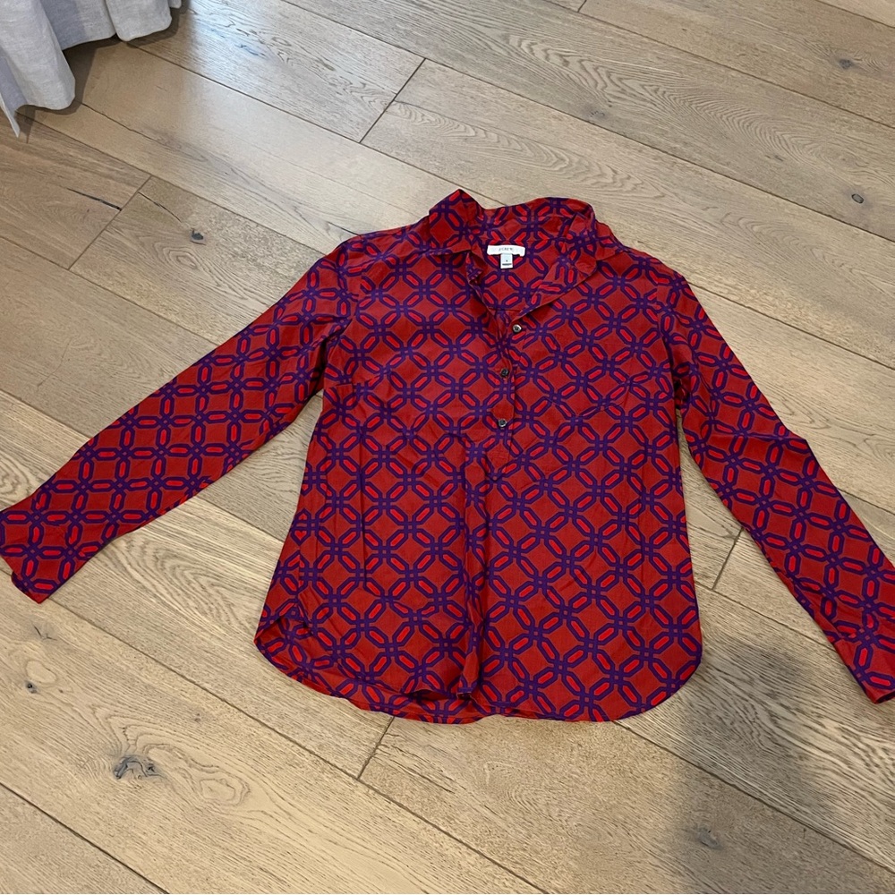 Jcrew geometric shirt